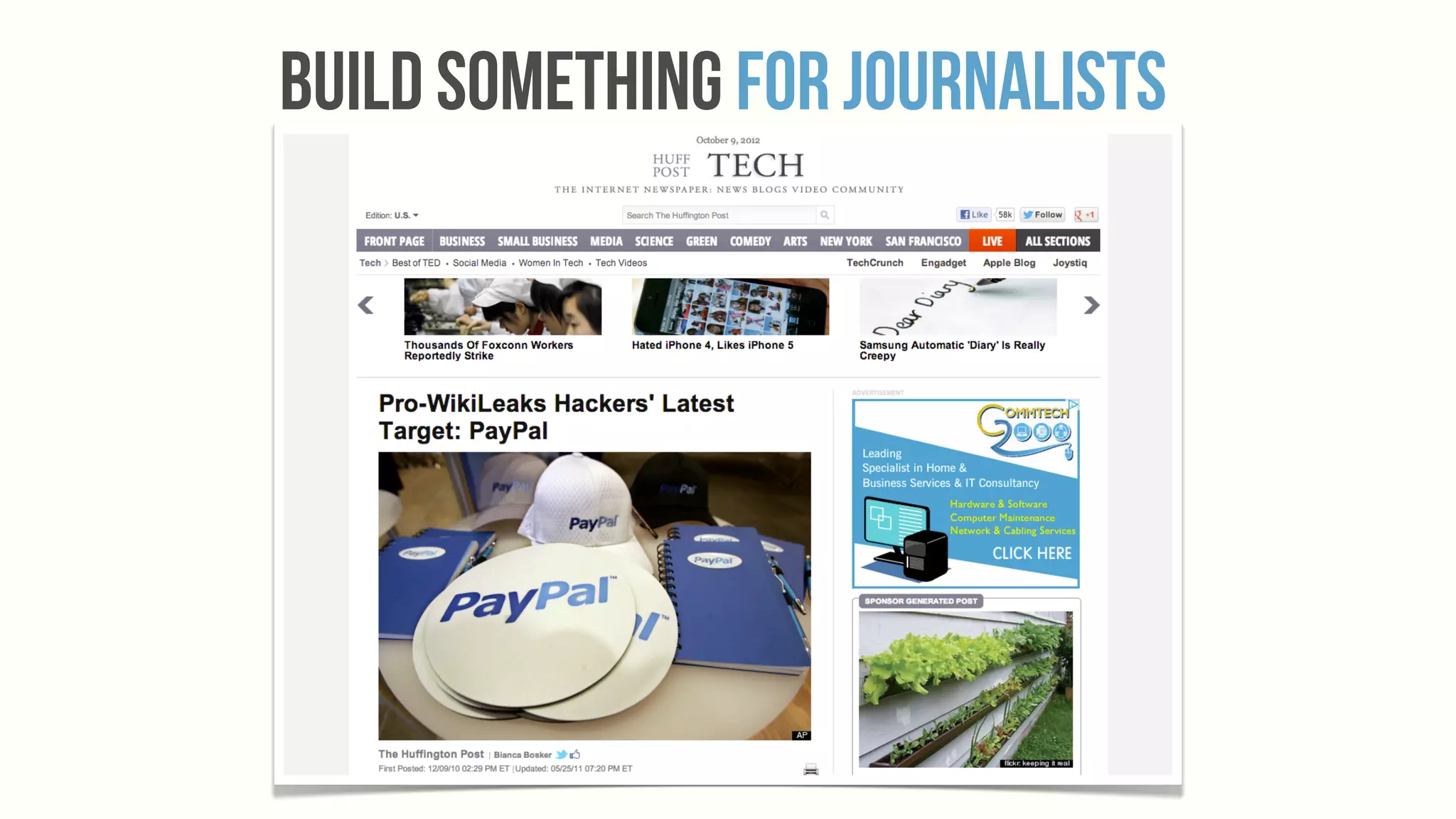 build Something For Journalists
 