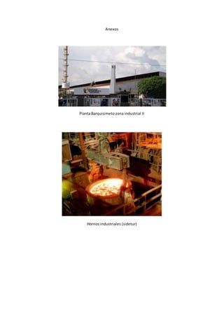 Anexos
Planta Barquisimeto zona industrial II
Hornos industriales (sidetur)
 