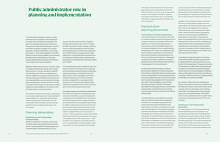 Ch—1 64 65The Innovative Design and Economic Acceleration (IDEA) District
The IDSG would directly inform the precinct
planning process and development of the
ITFP and ITMPs. From time to time, the admin-
istrator could update the IDSG to address
local scale issues and to carry out updates
that reflect ongoing planning initiatives and
new innovations.
Precinct-level
planning documents
Precinct plans and implementing bylaws.
The Central Waterfront Secondary Plan calls
for a precinct planning process to govern land
use and infrastructure development on the
waterfront. Precinct planning would con-
tinue to serve as a key implementation tool
for areas anticipated to be comprehensively
redeveloped with mixed-use residential uses.
Precinct plans would build on and enhance
the recommendations and directions in the
Port Lands Planning Framework. These plans
would provide a level of detail and precision
needed to move from Official Plan policies to
the passage of City Council bylaws.
Similar to the planning function currently
performed by Waterfront Toronto, the public
administrator of the IDEA District would assume
primary responsibility for the planning process
and would collaborate with city staff to advance
land-use planning regulations for the precinct
plan area. These regulations would include
land uses, densities, built-form standards,
affordable housing requirements, sustainability
requirements, social infrastructure require-
ments, and performance outcomes consistent
with the MIDP.
The administrator would collaborate closely
with city staff to prepare these regulations
in the form of city bylaws (proposed to be
Community Planning Permit Bylaws) and
submit them for City Council approval. In addi-
tion, the administrator may prepare and seek
approval of Draft Plans of Subdivision (DPOS)
required prior to development call and land
disposition. The administrator may also elect to
permit the development of certain land parcels
following the completion of a precinct plan and
prior to the adoption of implementing bylaws,
where such development is in the public inter-
est and is consistent with the Precinct Plan.
In such cases, the relevant deliverables would
be prepared as part of a development appli-
cation and the responsibility would fall on the
private applicant, working with the administra-
tor, to ensure that the requirements are met.
Notably, in circumstances where a Precinct
Plan and a Zoning Bylaw already exist, the
responsibility for planning deliverables would
fall to the private applicant and would be
delivered as part of the development appli-
cation. Within the IDEA District geography,
precinct plans have been established for
Quayside (a combination of two precinct
plans: the East Bayfront Precinct Plan and the
Keating Channel Precinct Plan), Keating, and
Villiers Island. While Zoning Bylaws have been
established for Quayside and Keating West,
no bylaw is in place for either Keating East or
Villiers Island, and McCleary and Polson Quay
still require precinct plans.
Accordingly, the specific paths for develop-
ment within the IDEA District would proceed
on slightly different paths, given the varying
levels of formal planning. The approval process
for Quayside and Villiers West would generally
proceed as a traditional development appli-
cation, led by the vertical developer (Sidewalk
Labs, working with local partners), including in
connection with the process for seeking zoning
modifications to achieve the MIDP.
By contrast, Villiers East and Keating East
(which have precinct plans but no bylaws) and
McCleary and Polson Quay (which have yet to
undergo precinct planning) would undergo
sequential, overlapping planning processes
led by the public administrator of the IDEA
District and coordinated with city staff. Those
processes would be guided by the ITFP and
the IDSG.
Infrastructure and Transportation
Master Plan.
For each precinct, an ITMP would detail all
horizontal infrastructure required to sup-
port and service the precinct development,
including local roads and servicing. This plan
would be coordinated with the ITFP for the
broader geography. The public administrator
would use the ITMP to prepare any neces-
sary Environmental Assessment approvals.
To the extent that a private developer would
The IDEA District proposal calls for a public
administrator to oversee a comprehensive
innovation and development strategy. The
goal is to cultivate and expand the diverse
ecosystem of real estate developers, service
providers, employers, design firms, public
agencies, research institutions, non-profits,
and others — all working together in the IDEA
District to advance job creation and economic
development, sustainability and climate-
positive development, housing affordability,
new mobility, and urban innovation.
Whether Waterfront Toronto or another entity,
the public administrator would work closely
with the City of Toronto, including CreateTO,
City Planning, and others, to lead planning
efforts. Notably, as conceived, this role would
incorporate some of Waterfront Toronto’s cur-
rent responsibilities and authorities, including
those established in its MOU with the city. But
the public administrator would assume certain
additional responsibilities in connection with
both planning and implementation.
The sections that follow describe, respectively,
the planning deliverables and implementation
responsibilities for the public administrator
under this approach. Importantly, the role
of the public administrator would be entirely
supplemental to existing public approvals
processes.
Planning deliverables
Infrastructure and Transportation
Framework Plan.
Similar to Waterfront Toronto’s current role
in infrastructure planning, the public admin-
istrator would prepare an Infrastructure and
Transportation Framework Plan (ITFP) for
areas of the IDEA District with no existing
infrastructure master plan. The ITFP would
identify the primary street, transit, infrastruc-
ture for advanced systems, and municipal
servicing networks to achieve the objectives
for the IDEA District, as well as other public
objectives. The administrator would perform
servicing and transportation analysis using
population and employment estimates based
on the MIDP.
The administrator would coordinate with, and
obtain consent from, relevant city agencies
and otherwise proceed through the standard
approvals process, including City Council
approval and, where necessary, an Environ-
mental Assessment. The ITFP would then
serve as a blueprint for subsequent Infra-
structure and Transportation Master Plans
(ITMP) to be prepared at the precinct level as
part of the precinct planning process.
Innovation Design Standards and Guidelines.
The public administrator would approve and
implement the IDSG as a set of development
requirements for the IDEA District. Consisting
of technical specifications, design intentions
and requirements, and programmatic details,
the IDSG would guide how future vertical and
horizontal development proceed across the
district and would be prepared concurrently
with the related ITFP. In sum, these require-
ments — which are similar to requirements that
Waterfront Toronto incorporates in its develop-
ment agreements in the usual course — seek
to achieve the objectives of the IDEA District,
such as sustainability and affordability, and to
implement the vision articulated in the MIDP.
Public administrator role in
planning and implementation
 