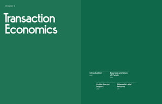 Chapter 3
Transaction
Economics
Introduction
p150
Sources and Uses
of Funds
p156
Sidewalk Labs’
Returns
p174
Public Sector
Impact
p166
 