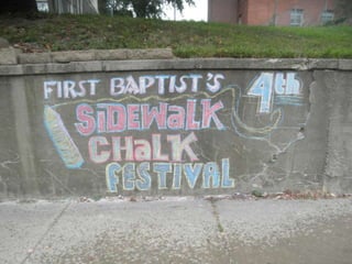 Sidewalk chalk festival 2011