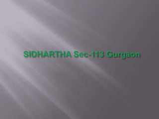 SIDHARTHA Sec-113 Gurgaon 