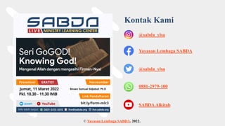 Kontak Kami
@sabda_ylsa
Yayasan Lembaga SABDA
@sabda_ylsa
0881-2979-100
SABDA Alkitab
© Yayasan Lembaga SABDA. 2022.
Binsen Samuel Sidjabat, Ph.D
 