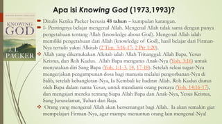 GoGOD! Knowing God!