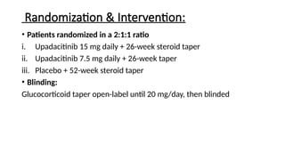 Phase 3 trial of Upadacitinib in gaint cell arthritis | PPTX