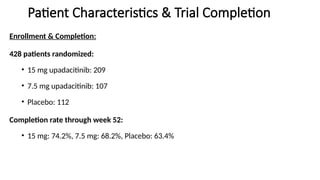 Phase 3 trial of Upadacitinib in gaint cell arthritis | PPTX