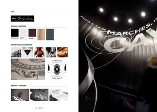 LOGO




COULEURS ET MATÉRIAUX




process black   PMS 877     PMS 5185



IDENTITÉ VISUELLE DE L’ENTREPRISE




                                                                      N ER O N                          G
                                                                                                      VI
                                                                        {           {
                                                                            RÉSU LTATS Q U E C ELU ID U
                                                                         N ’ PRO D U I PLU S SAVO U REU X
                                                                           A          T
                                                                       J M A I TRAVA I
                                                                        A     S       L




                                                                       J M A I TRAVA I
                                                                        A     S       L
                                                                      VI
                                                                        {           {
                                                                         N ’ PRO D U I PLU S SAVO U REU X
                                                                           A          T




                                                                        G     N ER O N
                                                                            RÉSU LTATS Q U E C ELU ID U




INVITATION À L’OUVERTURE




                                       SID LEE – IDENTITÉ DE MARQUE
                                                   - 16 -
 