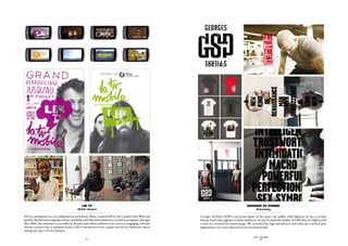 2.1 LOGO — OFFiCiAl And SeCOndARy veRSiOnS

                                                                                                                                                                      official loGo (perSon)
                                                                            The GSP logo is an ambigram. it can be read right side up or upside
                                                                            down which represents GSP’s duality as a fighter and a man. The                                                                                                                                                THE GSP STORY                ROUND — 1 / THE EARLY MAKING



                                                                            circular movement of the logo is about GSP’s energy and dynamic
                                                                            personality — he is a centrifugal force. it’s also a reflection of                                                                                                                                  “THE
                                                                            moves and tactics commonly associated with MMA. logo synergy is                                                                                                                                         MORE
                                                                            delivered by the use of a single thread that connects the G, S and P.                                                                                                                                   I LEARN,
                                                                            This is a reflection of, and an homage to, the fighter’s journey
                                                                            seeking wisdom and perfection.
                                                                                                                                                                                                                                                                                    THE
                                                                                                                                                                                                                                                                                    LEss
                                                                                                                                                                                                                                                                                     I kNOw,
                                                                            When it’s about the fighter, St-Pierre is on top. When it’s about the
                                                                                                                                          6.3 PROMOTIONAL ITEMS — T-SHiRTS
                                                                                                                                                                                                                                                                                     pROpORTIONALLy.”


                                                                            person, Georges rises.                                                                                                                                                                                              16                                   17




                                                                       DISPONIBLE SUR                                                 Comply with the grids presented in this guide for(fiGhter) items.
                                                                                                                                                                       official loGo promotional



                                                                                                                                                                                                                                                                                           THE GSP STORY             ROUND — 4 / GSP, TODAY AND TOMORROW




                                                                                                                                                                                                                                                               reNaissaNce
                                                                                                                                                                                                                                                                                                               ecNassiaNer
                                                                                                                                                                                                                                                                  kiND




                                                                                                                                                                                                                                                                                                                  DNik
                                                                                                                                                                                                                                                                  maN                                              Nam
                                                                                                                                                                                                                                                                   New




                                                                                                                                                                                                                                                                                                                   weN
                                                                                                                                                                                                                                                                    of


                                                                                                                                                                                                                                                                                                                    fo
                                                                                                                                                                                                                                                                    a




                                                                                                                                                                                                                                                                                                                     a
                                                                  PAR VIDEOTRON



                                                                                                                                                                                                                                                                                                56                                   57




                                                                            GSP — BRAND BOOK
                                                                                                                                                                                                                                                                       iNTelliGeNce
                                                                                                                                                                                                                                                                        4




                                                                                                                                                                                                                                                                      TrUsTworThy
                                                                                                                                                                                                                                                                                                                                                                        ROUND — 3 / LETTING THE PEOPLE SAY IT




                                                                                                                                      GSP — BRAND BOOK                                                                                                           15

                                                                                                                                                                                                                                                                                                             pop                                                         as croP sUGGesTs:




                                                                                                                                                                                                                                                                       iNTimiDaTioN                        culture
  PAR VIDEOTRON                                                                                                                                                                                                                 ROUND — 1 / THE EARLY MAKING


                                                                                                                                                                                                                                                                                                                                                             “The maiN challeNGe f
                                                                                                                                                                                                                                                                                                                                                            iN This worlD is his vis
                                                                                                                                                                                                                                                                                                                                                             PoP sTars are iN a Dif



                                                                                                                                                                                                                                                                          macho
                                                                                                                                                                                                                                                                                                                                                           sTraTosPhere becaUse T
                                                                                                                                                                                                                                                                                                                                                                mass meDia behiND T

                                                                                                                                                                                                                                                                                                                                                            “ThaT saiD, oNe caNNoT
                                                                                                                                                                                                                                                                                                                                                           forGeT ThaT maNy marTia



                                                                                                                                                                                                                                                                         PowerfUl
                                                                                                                                                                                                                                                                                                                                                           have sUccessfUlly maDe
                                                                                                                                                                                                                                                                                                                                                             iNTo PoP cUlTUre via Th
                                                                                                                                                                                                                                                                                                                                                            screeN … aND we kNow T
                                                                                                                                                                                                                                                                                                                                                                  has marqUee look




                                                                                                                                                                                                                                                                      PerfecTioNisT
                                                                                                                                                                                                                                                                                                                                                                   cARLO bIANcHINI, cEO OF cROP RESEAR




                                                                                                                                                                                                                                                                        sex symbol
                                                                                                                                                                                                                                                                                                                                                                                         47

                                                                                                                                                                                                                                             1




                                                 Lib tv                                                                                                                                                                                                         Georges St Pierre
                                          - Mobile channel -                                                                                                                                                                                                          - Rebranding -

Sid Lee and Jimmy Lee, in collaboration with Jessie Films, created LIB tv, the Canada’s first Web and                                                                                                     Georges St-Pierre (GSP) is an iconic figure in his sport, but unlike other fighters, he has a certain
mobile channel with original content. Available with illicotélé (channel 900) and via computer through                                                                                                    human touch that appeals to wider audiences. To put forward the duality of GSP, that of a fighter and
illico Web, the network is accessible at all times and offers audiences fast access to engaging, rich and                                                                                                 a man, we revisited his brand image. We reworked his logo and photos, and came up a tactical plan
diverse content that is updated weekly. LIB tv has proven to be a great success for Videotron and is                                                                                                      (appearances at events and activity on social networks).
among the top 10 VOD channels.

                                              SID LEE - CASE STUDIES                                                                                                                                                                                                  SID LEE - CASE STUDIES
                                                      - 82 -                                                                                                                                                                                                                  - 83 -
 