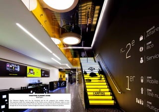 videotron Flagship Store
                                              - Retail space -

The Videotron flagship store was the launching pad for the company’s new mobility services.
This experience marks the coming together of the various services offered by Videotron, taken to a new
level by video and interactivity in store. Our main objective was to pique the interest of potential customers
through the use of new, dynamic channels designed to immerse customers in Videotron’s products.
 