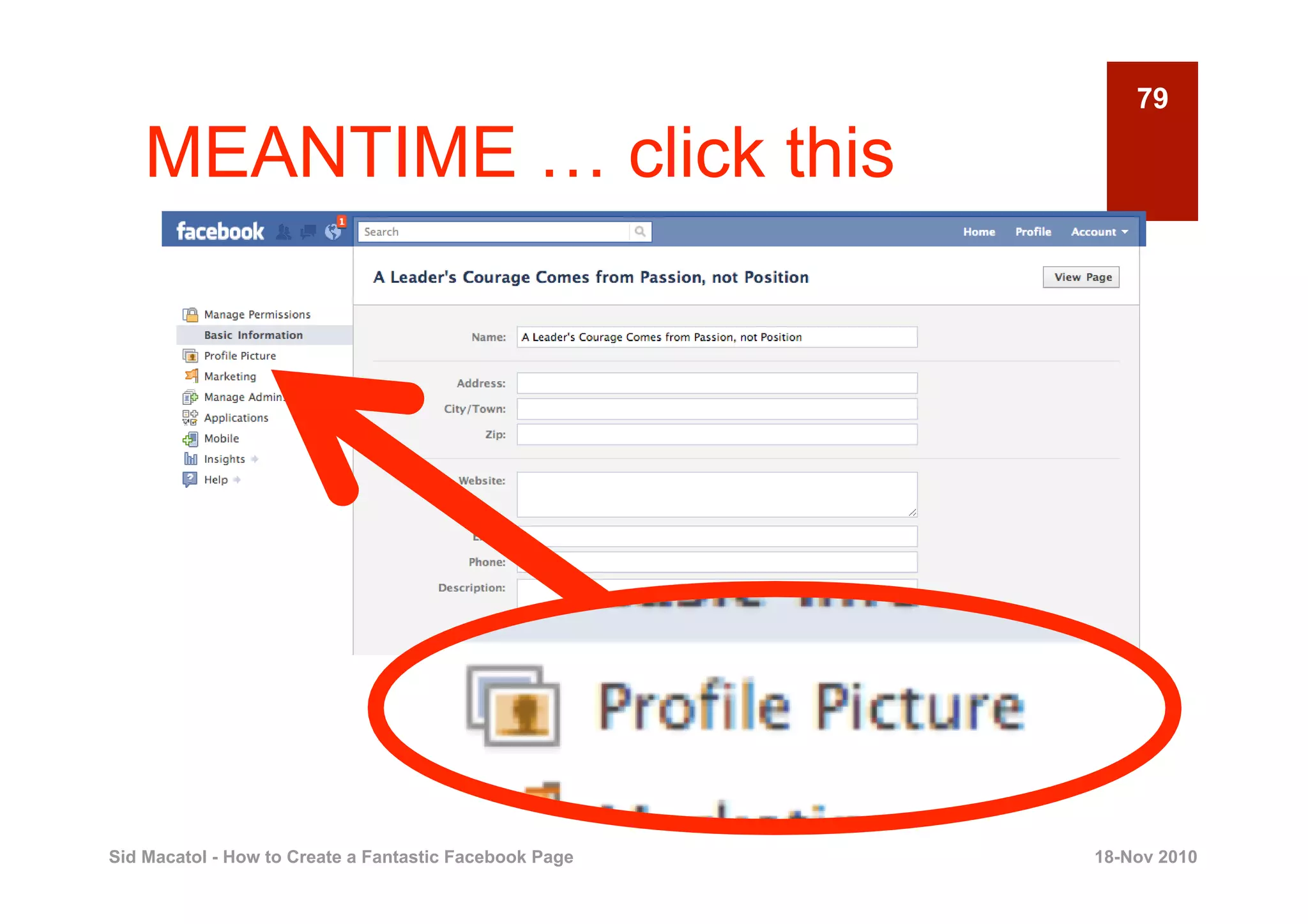 79

    MEANTIME … click this




Sid Macatol - How to Create a Fantastic Facebook Page   18-Nov 2010
 