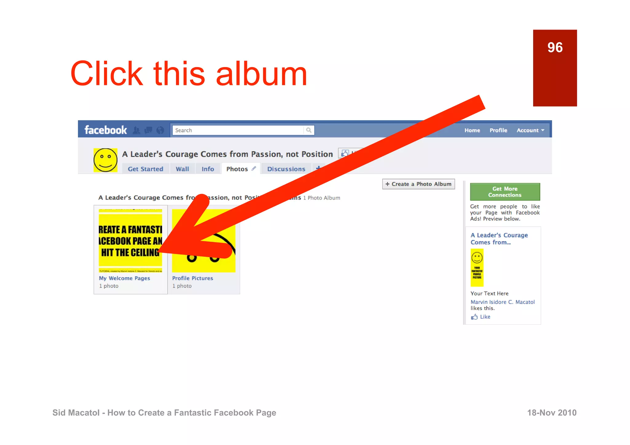 96

    Click this album




Sid Macatol - How to Create a Fantastic Facebook Page   18-Nov 2010
 