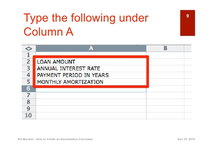 amortization clculator