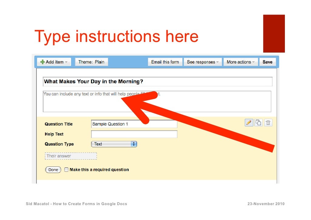 How To Create Forms In Google Docs How To Create Forms In Google Docs
