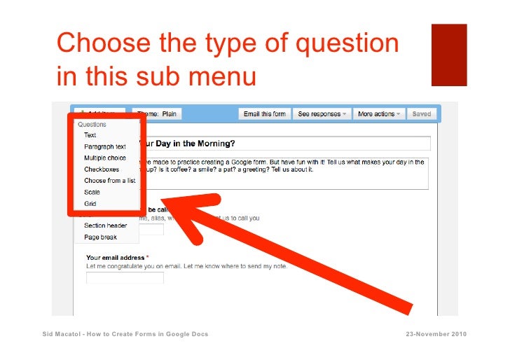 How to Create Forms in Google Docs