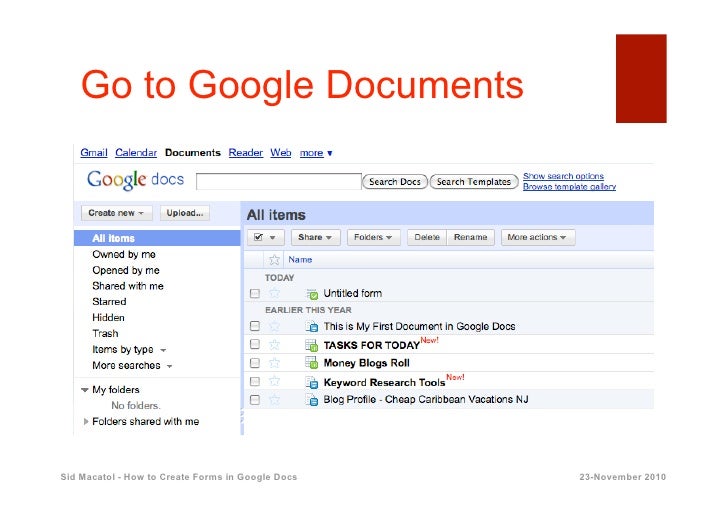 How to Create Forms in Google Docs