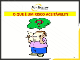 24
O QUE É UM RISCO ACEITÁVEL???
 