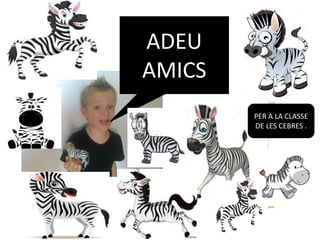 ADEU
AMICS
PER A LA CLASSE
DE LES CEBRES .
 