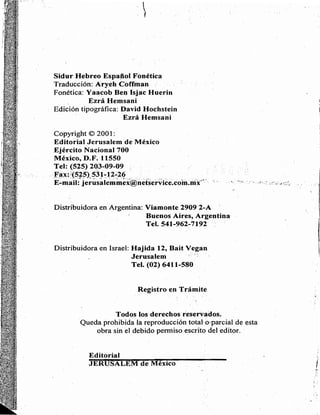 Sidur bircat shelomo libro de rezos