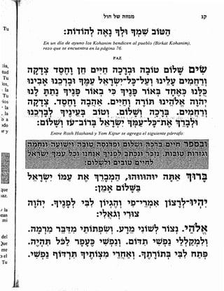 Sidur bircat shelomo libro de rezos