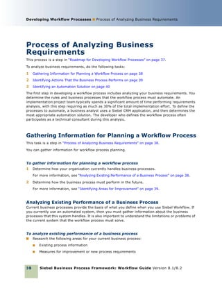 Siebel business process flow | PDF