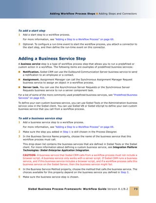 Siebel business process flow | PDF