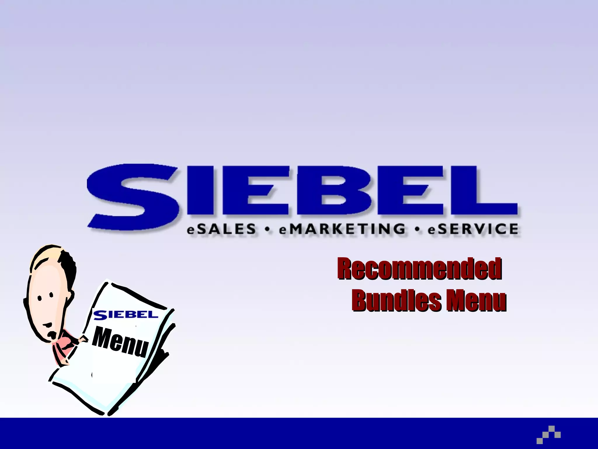 Recommended  Bundles Menu Menu 