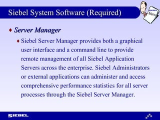 Siebel Product Menu | PPT