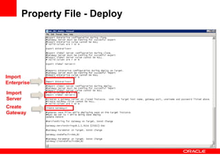 Property File - Deploy




Import
Enterprise

Import
Server
Create
Gateway
 