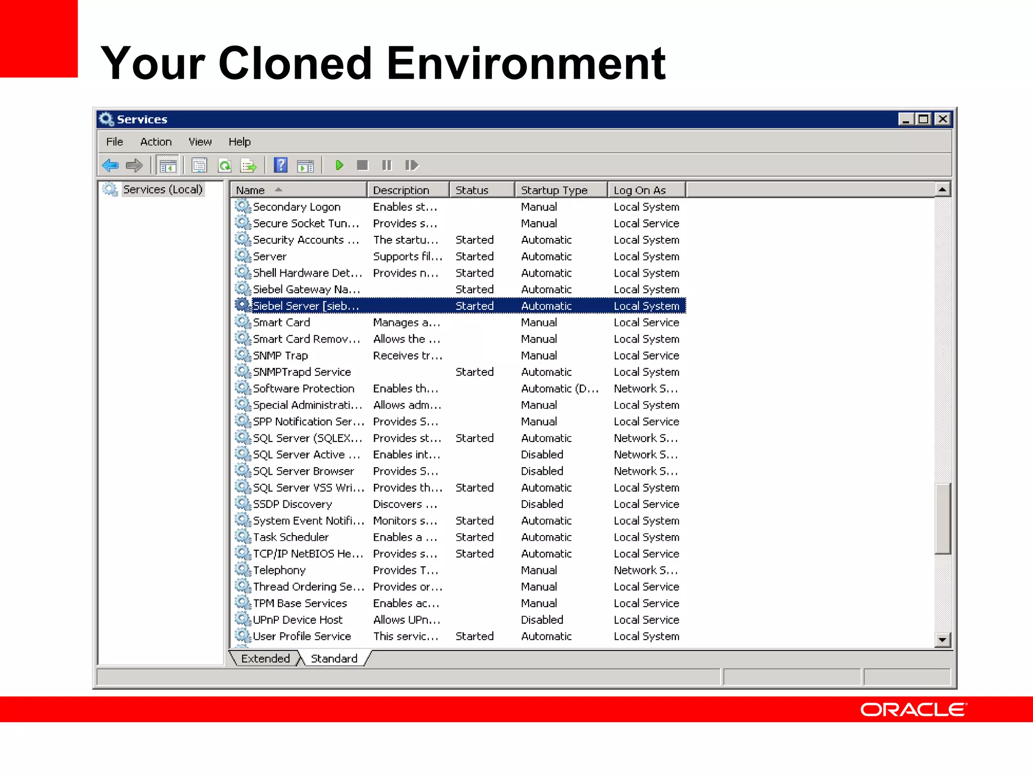 Your Cloned Environment
 
