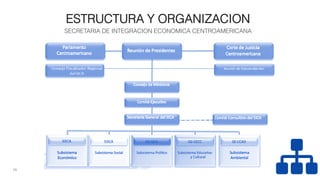 ESTRUCTURA Y ORGANIZACION
SECRETARIA DE INTEGRACION ECONOMICA CENTROAMERICANA
16
 