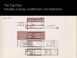 The Top Floor
Includes: a study, a bathroom, two bedrooms
 