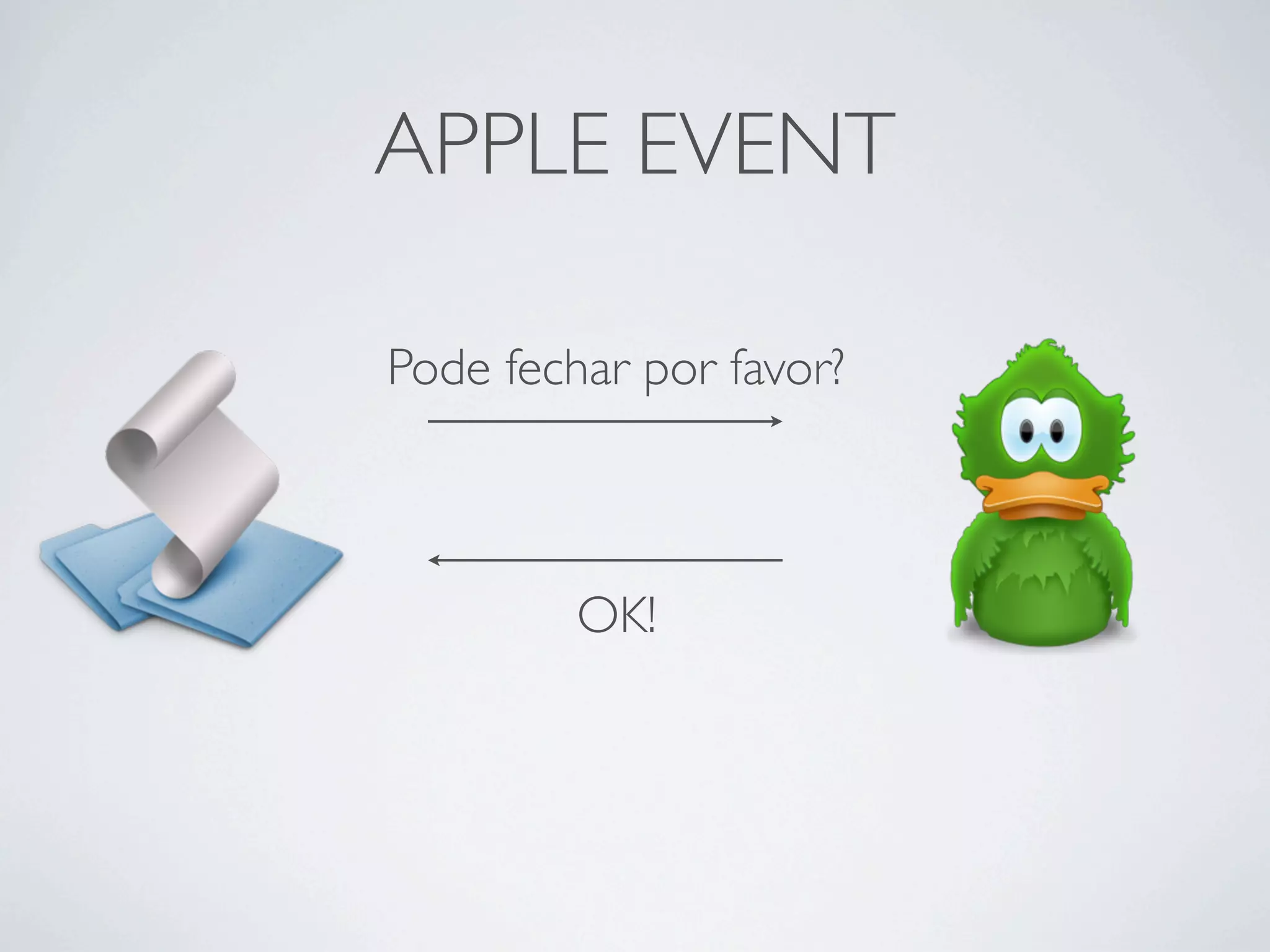 APPLE EVENT

Pode fechar por favor?



         OK!
 