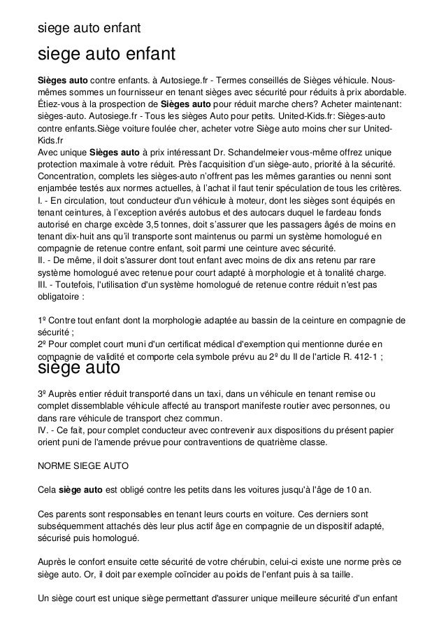 siege auto age taille