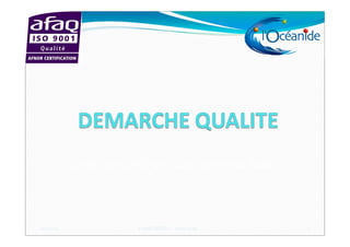 Certification ISO 9001 dans le secteur Public
10/22/14 Lionel SIEGEL - Lyon 2014 1
 