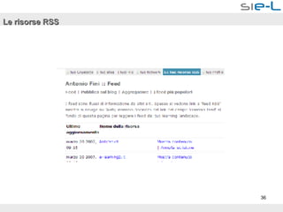 Le risorse RSS 