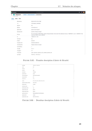Chapitre 3.7. Scénarios des attaques
Figure 3.65 – Première description d’alerte de Sécurité.
Figure 3.66 – Deuxième description d’alerte de Sécurité.
48
 