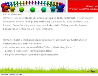 Sieme.Net Presentation