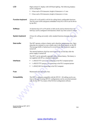 Op7 Form.pdf Siemens catalog hmi-op7-17 operator panel | PDF