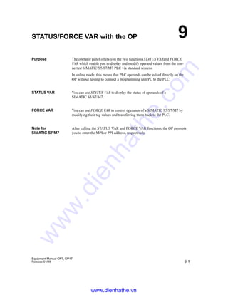 Op7 Form.pdf Siemens catalog hmi-op7-17 operator panel | PDF