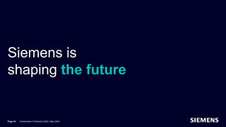 Siemens is
shaping the future
Page 44 Unrestricted | © Siemens 2024 | May 2024
 