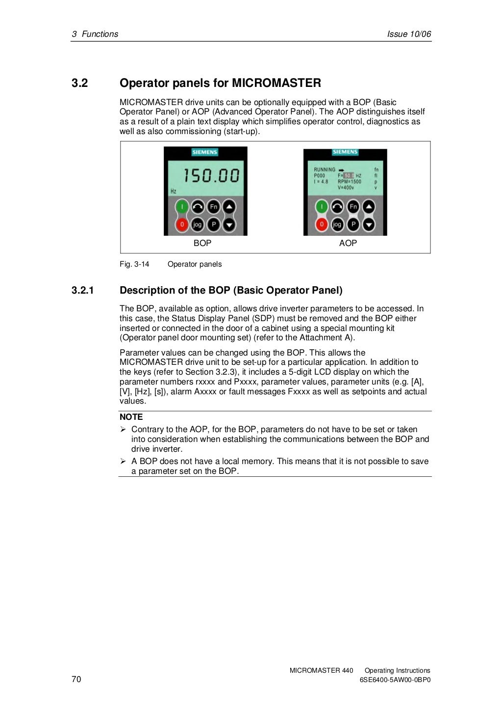 Siemens micromaster440manual