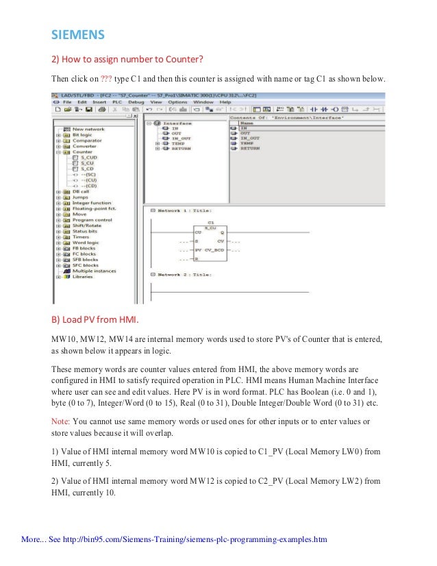 Siemens #PLC programming example #1