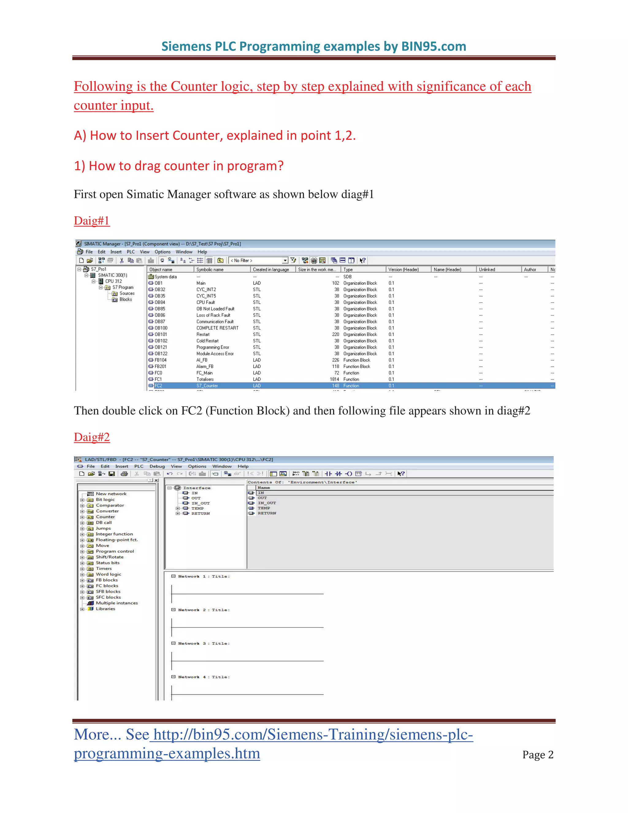 Siemens PLC Programming Example #2 | PDF