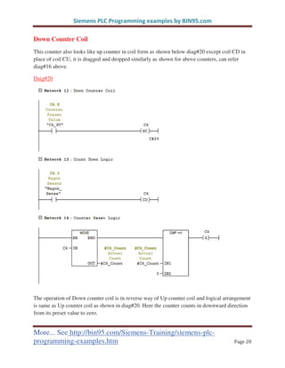 Siemens PLC Programming Example #2 | PDF