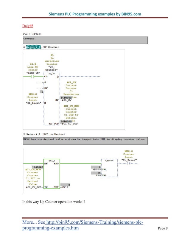 Siemens PLC Programming Example #2 | PDF