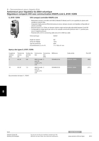 Siemens produits-cvc-systemes-gtb-2013