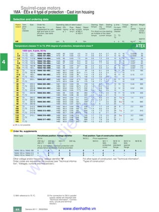 Siemens catalog tong hop low voltage motor | PDF