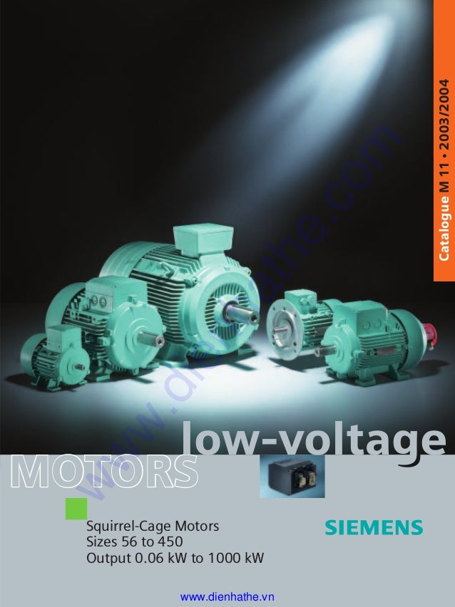 Siemens Catalog Tong Hop Low Voltage Motor
