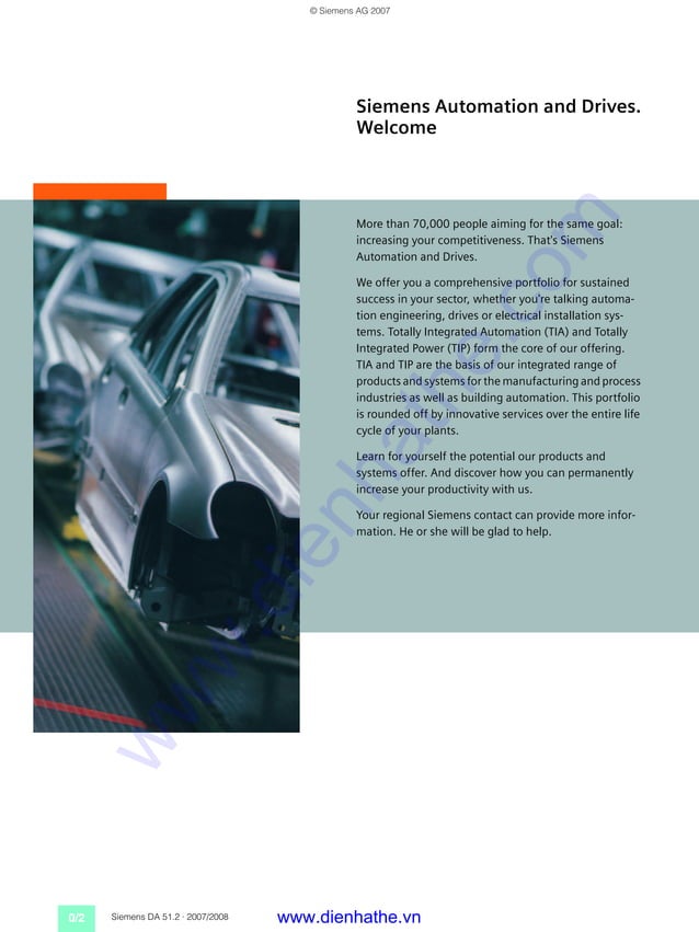 Siemens catalog tong hop siemens micromaster drive PDF