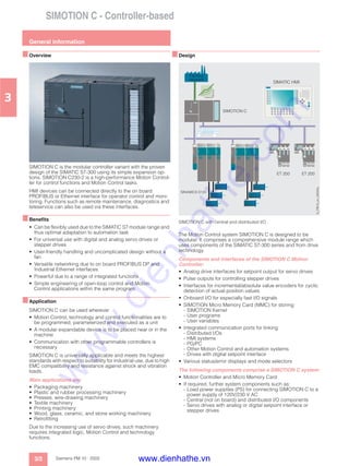 Simotion Siemens catalog tong hop simotion | PDF